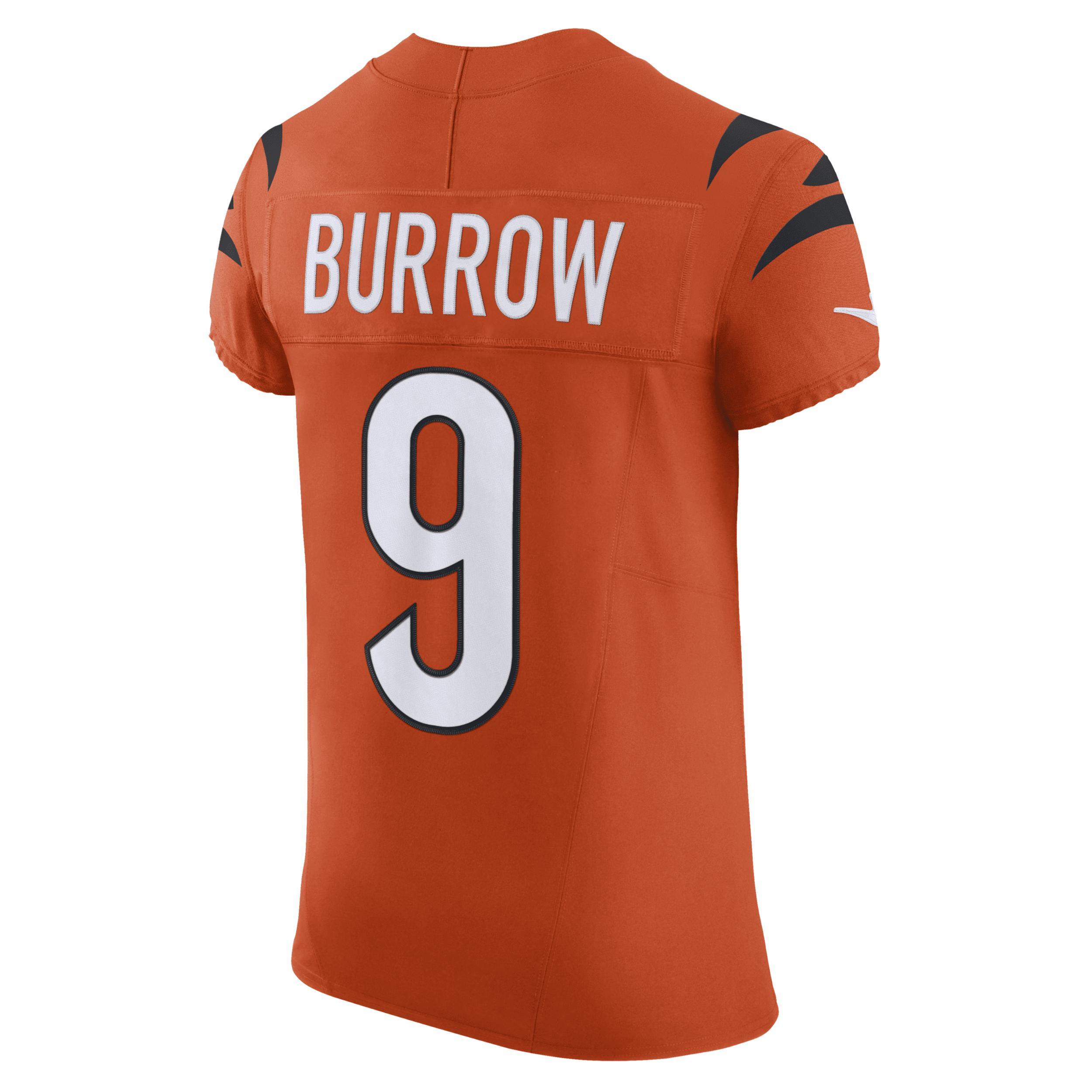 Mens Nike Joe Burrow Orange Cincinnati Bengals Vapor F.u.s.e. Elite Jersey - Orange Product Image