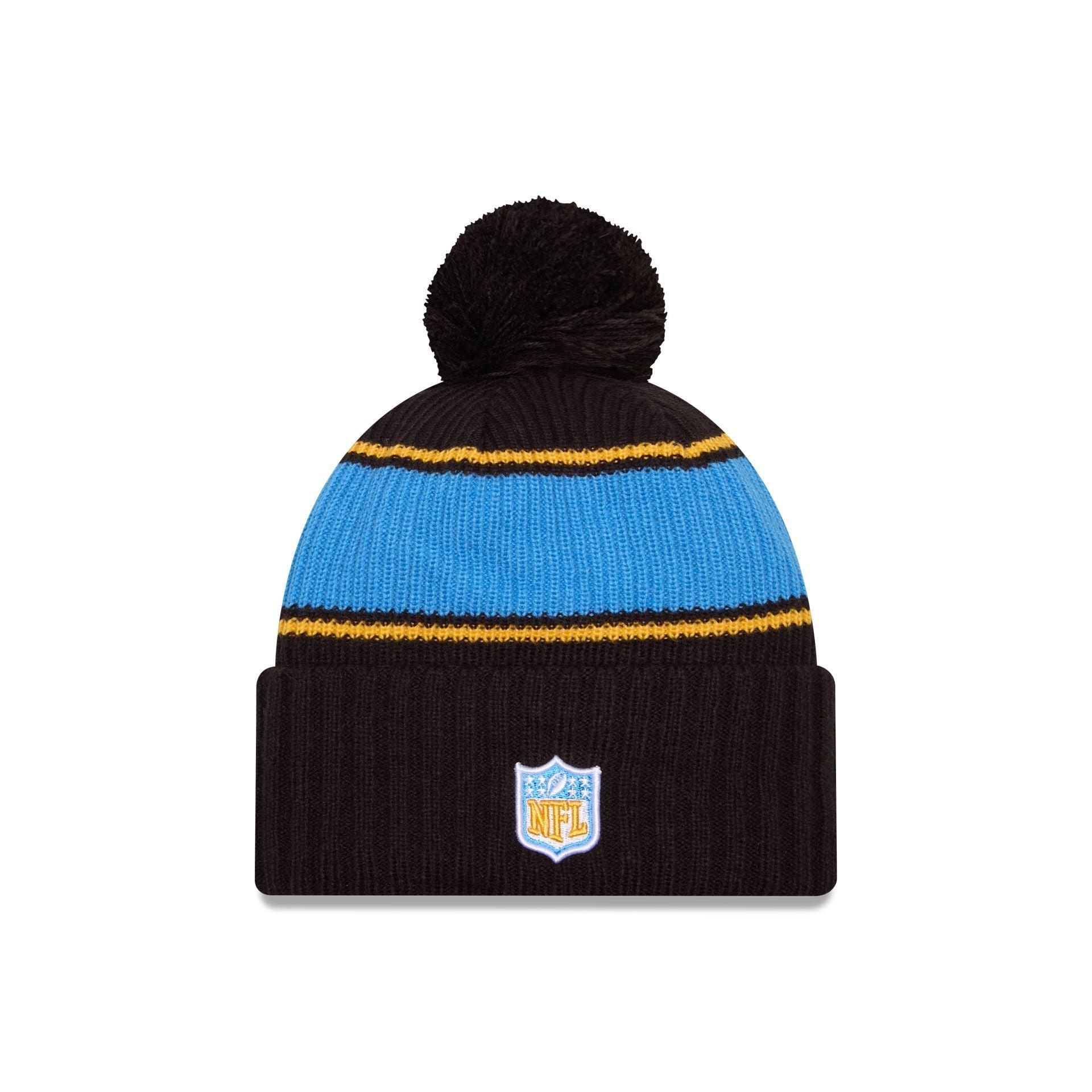 Los Angeles Chargers 2024 Cold Weather Black Pom Knit Hat Male Product Image