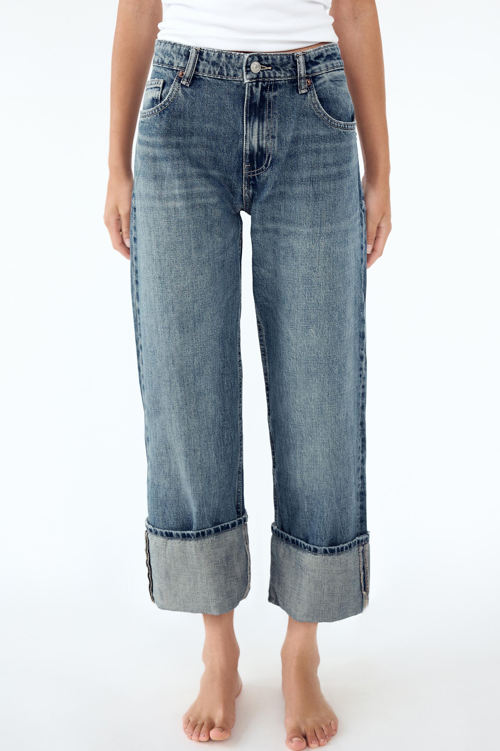 STRAIGHT LEG MID RISE TRF JEANS product image