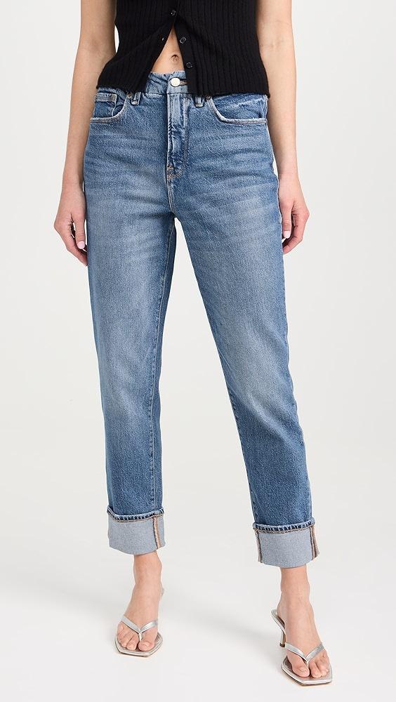 Good American The Weekender Cuffed Jeans | Shopbop Product Image