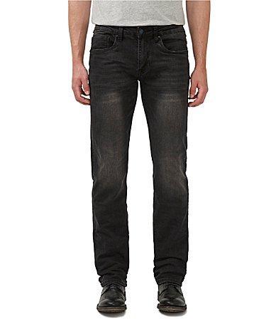 BUFFALO David Bitton Mens Straight Fit Washed Jeans - Indigo Product Image