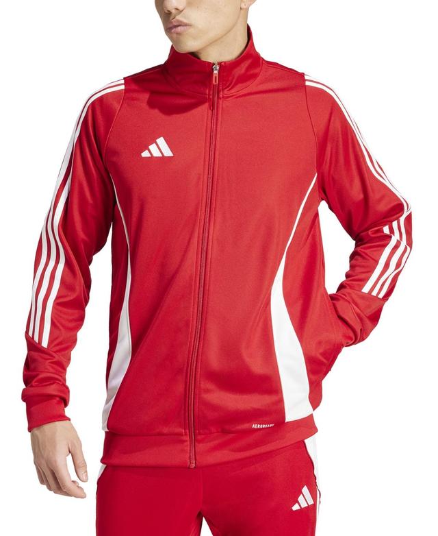 adidas Mens Tiro 24 Slim-Fit Performance 3-Stripes Track Jacket - Team Navy Product Image