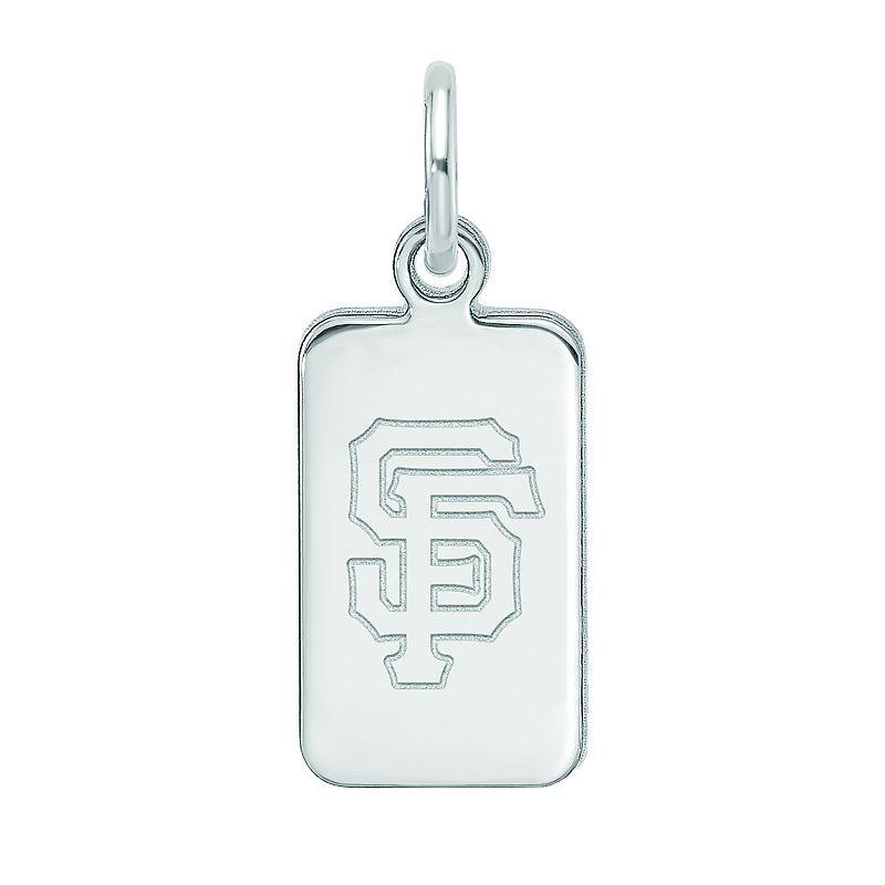 LogoArt Sterling Silver San Francisco Giants Tag Pendant, Womens Product Image