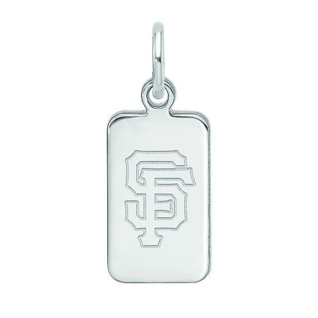 LogoArt Sterling Silver San Francisco Giants Tag Pendant, Womens Product Image