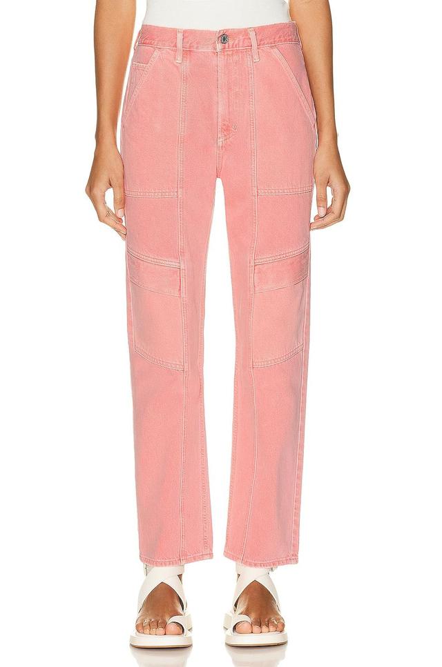 AGOLDE Cooper Cargo in Grapefruit - Pink. Size 31 (also in 30). Product Image