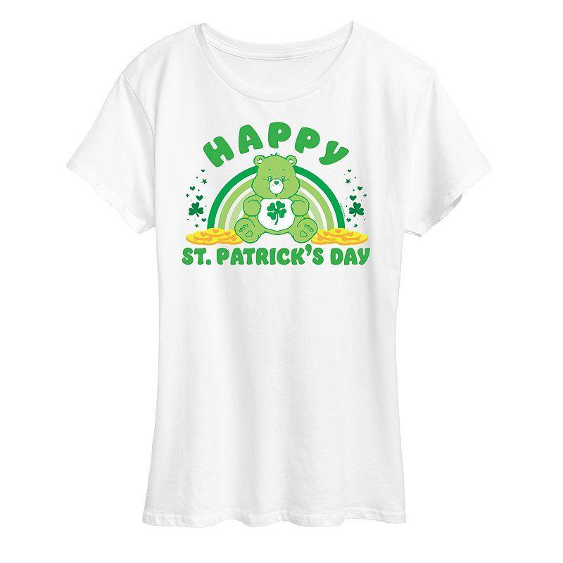 Womens Care Bears Happy St. Patricks Day Graphic Tee Product Image