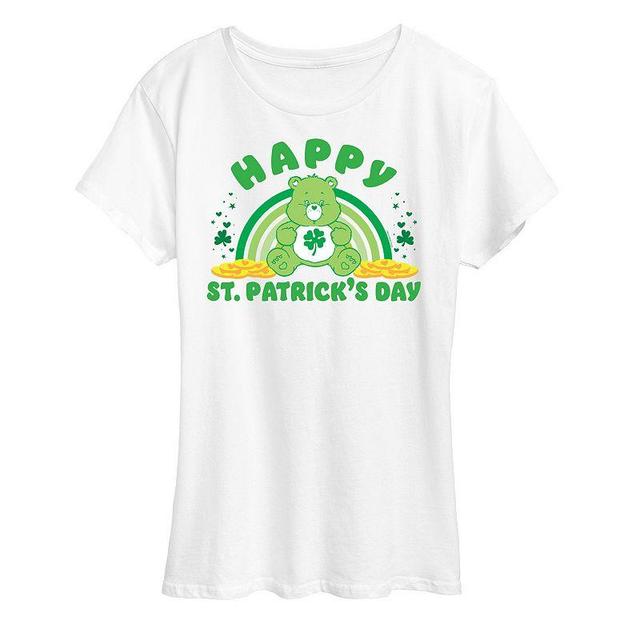 Womens Care Bears Happy St. Patricks Day Graphic Tee Dark Grey Product Image