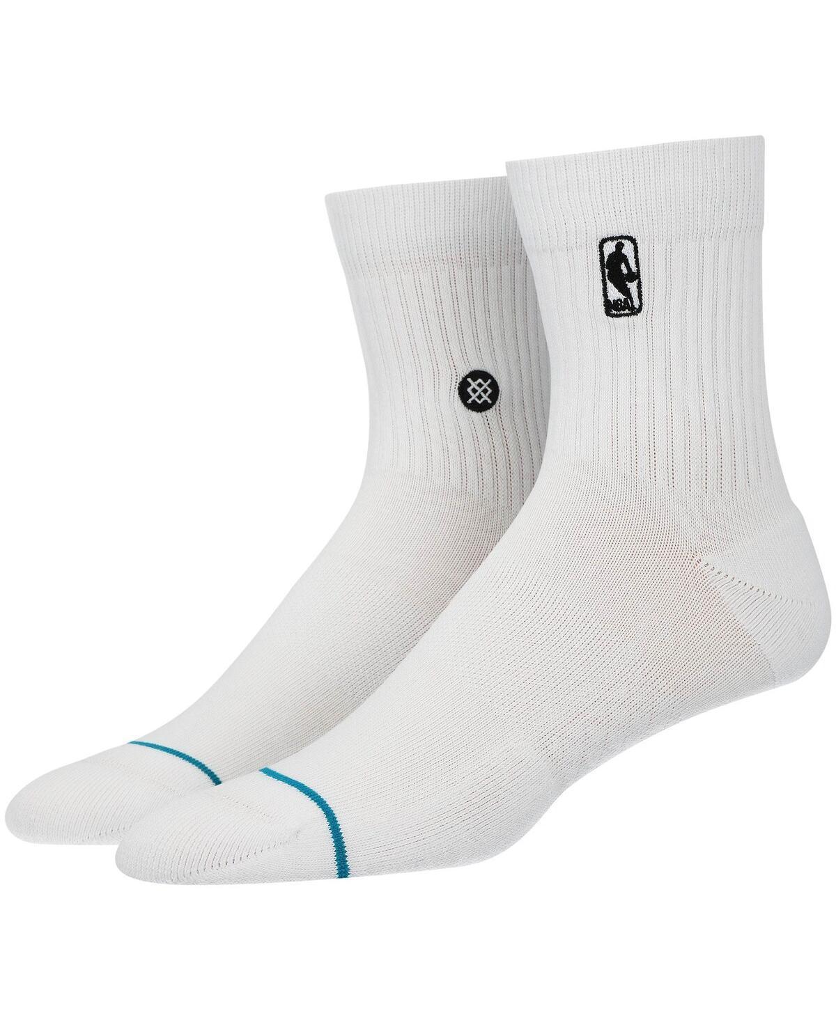 Mens Stance White Nba Logoman Quarter-Length Socks Product Image