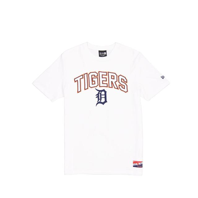 Detroit Tigers Throwback White T-Shirt Male Product Image