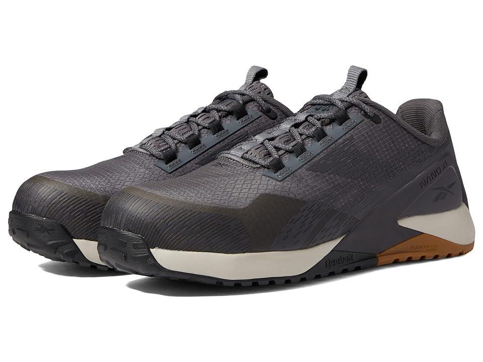 Reebok Work Nano X1 Adventure Work SD Comp Toe (Grey/Black) Men's Shoes Product Image