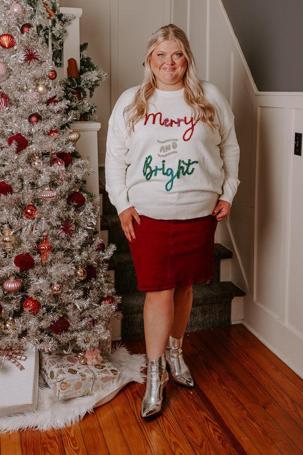 Merry And Bright Tinsel Sweater Curves Product Image