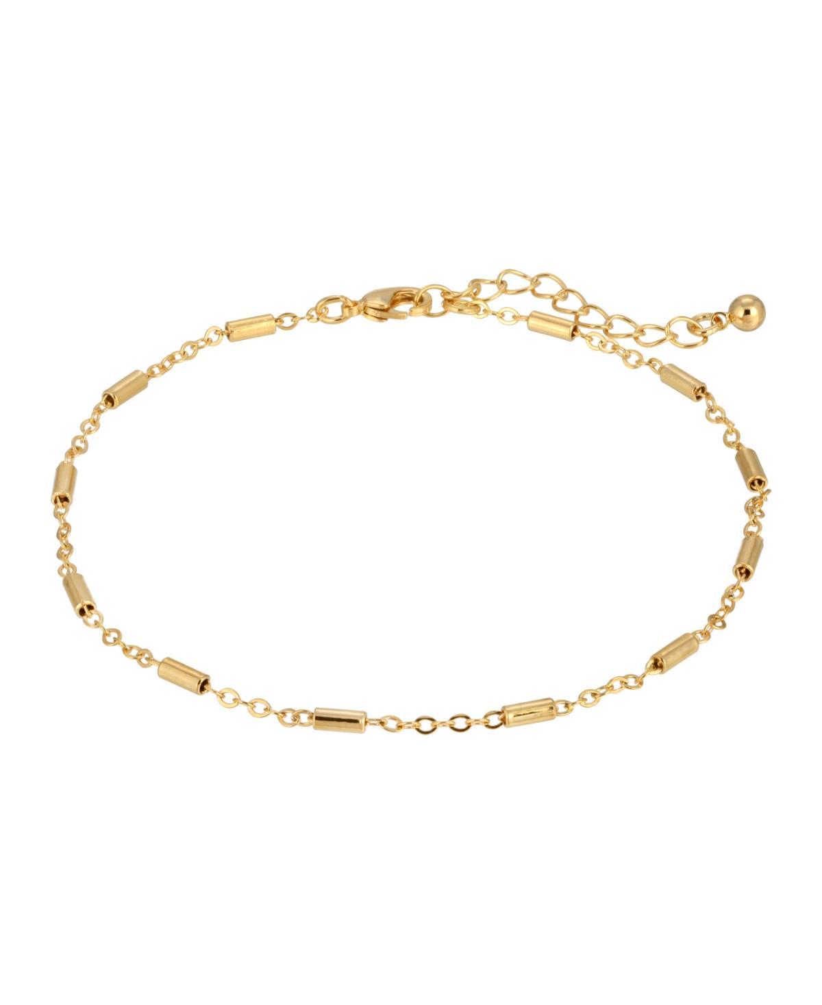 1928 Bar & Chain Anklet, Womens, Gold Tone Product Image