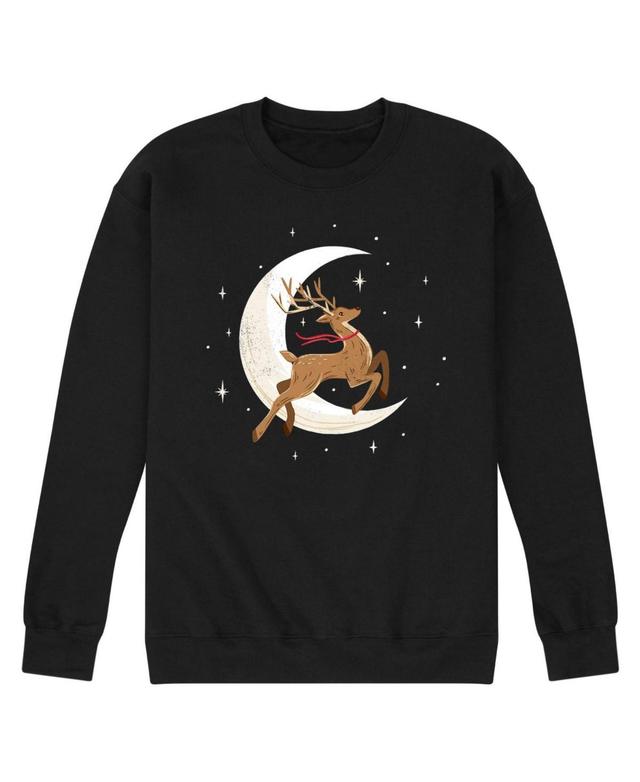 Airwaves Mens Reindeer Moon Fleece T-shirt Product Image