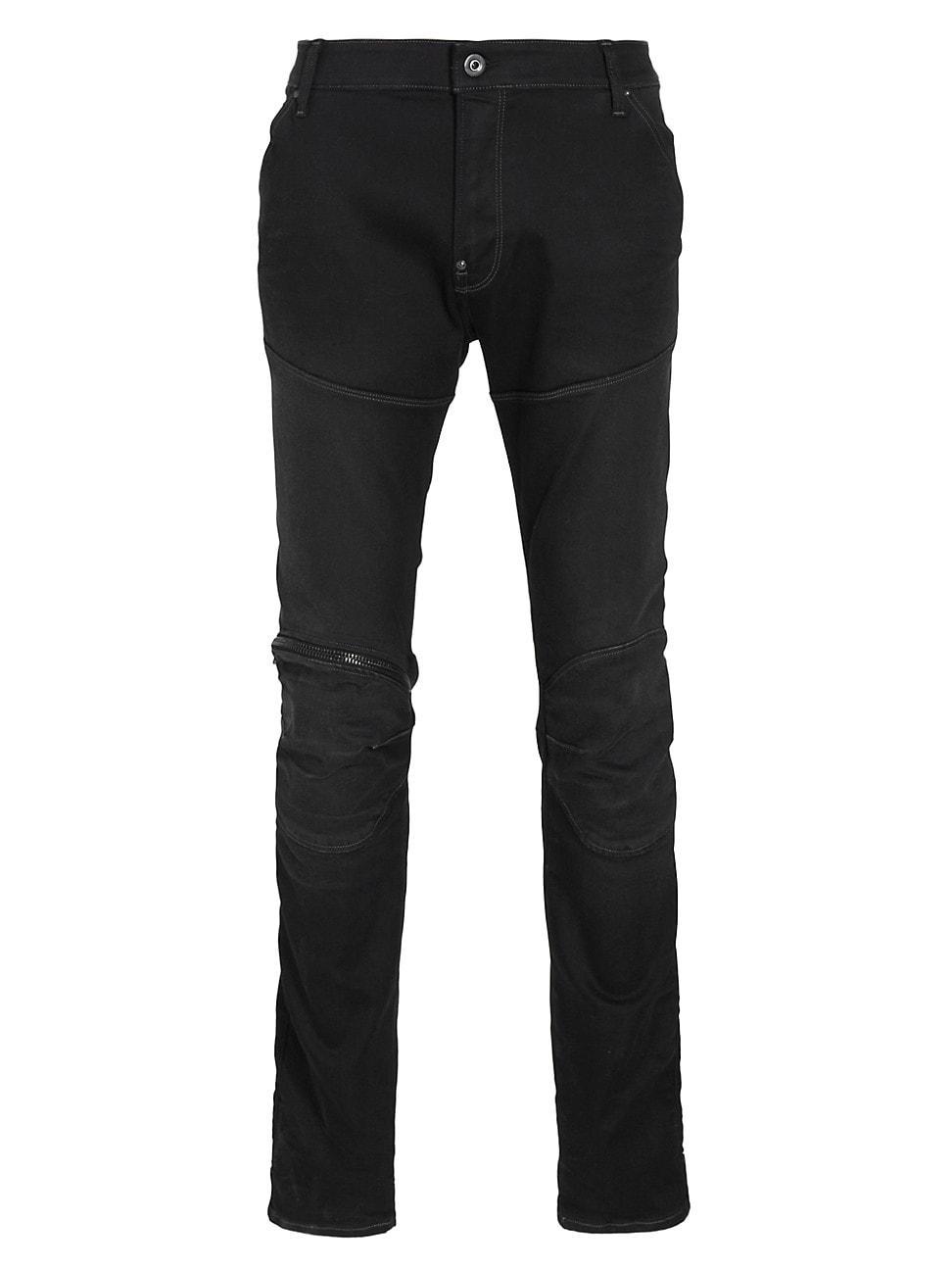 Mens 3D Zip Knee Skinny Jeans Product Image