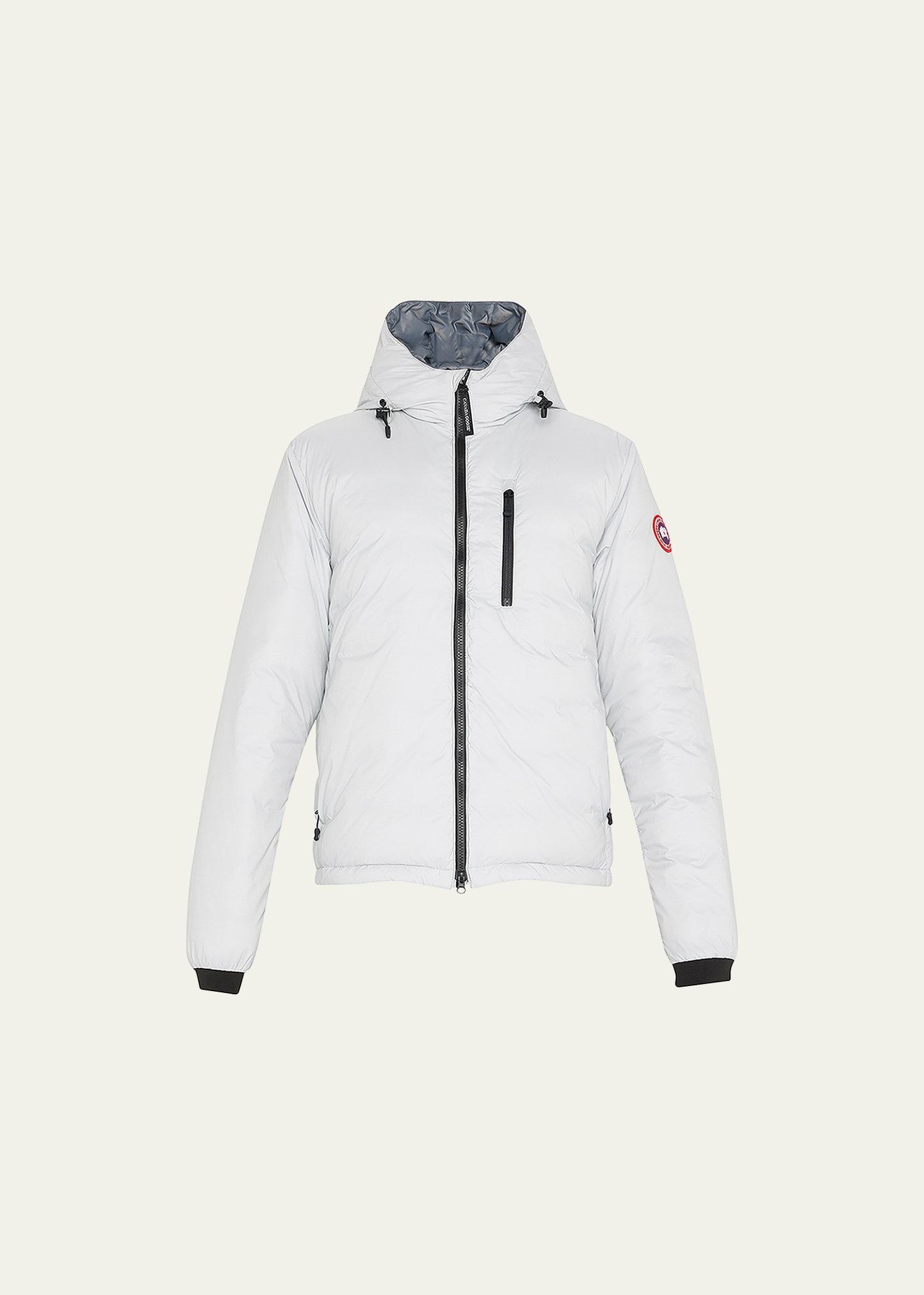 Mens Lodge Zip-Front Hoodie Puffer Coat Product Image