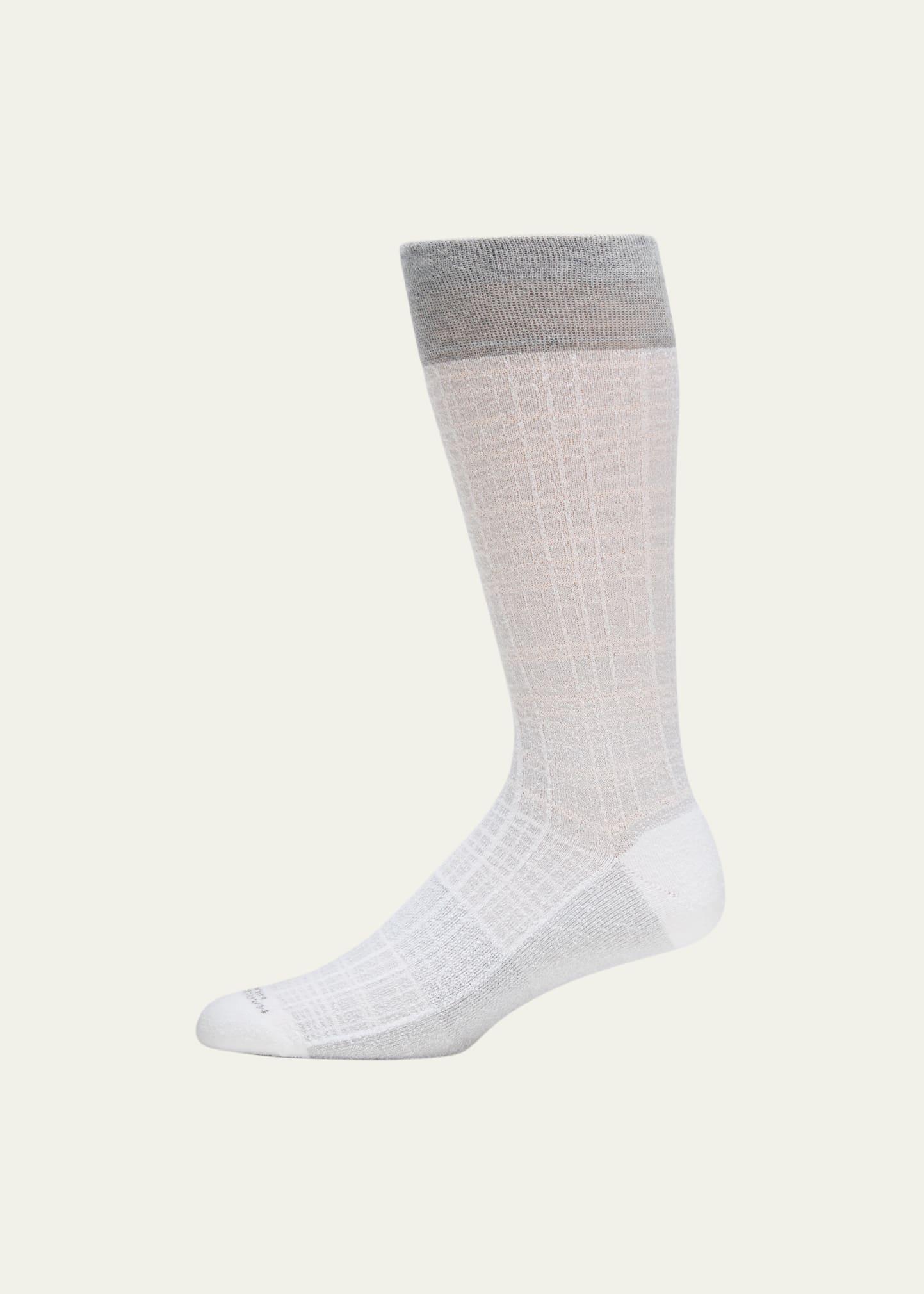 Mens Tartan Check Mid-Calf Socks Product Image