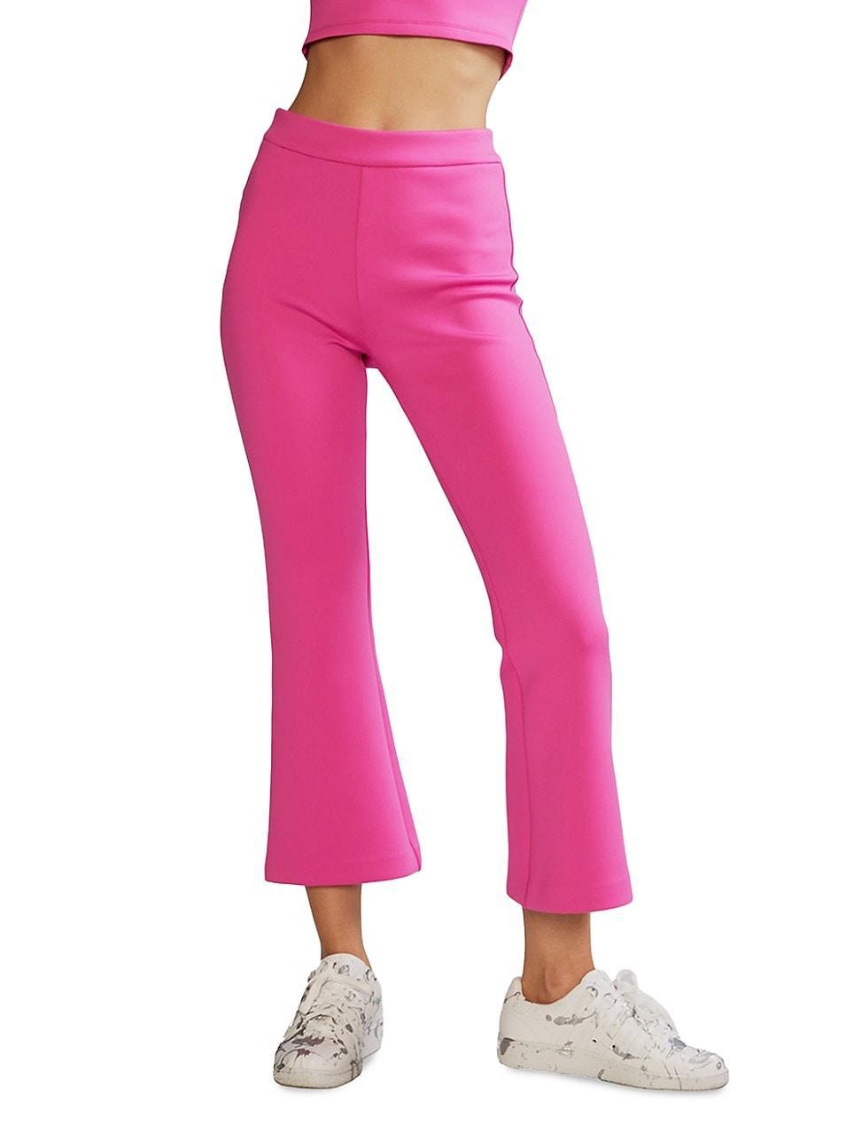 Womens Bonded Cropped Flare Pants Product Image