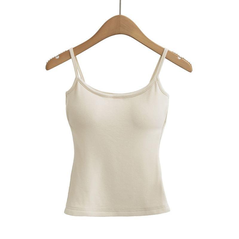 Plain Padded Slim-Fit Cami Top Product Image