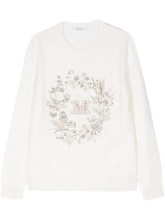 MAX MARA Pullover Bari In White Product Image