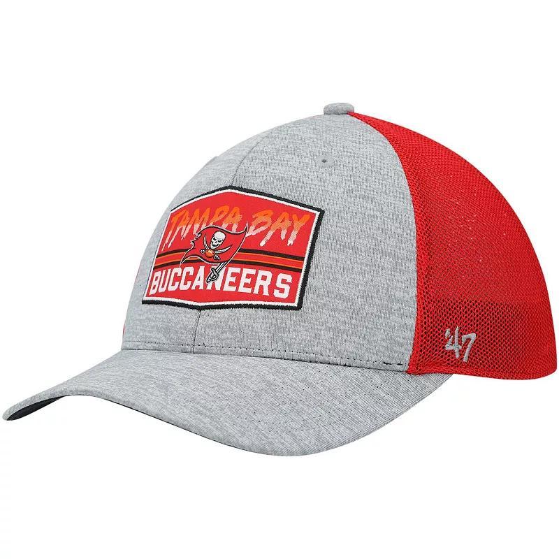 Mens 47 Heathered Gray/Red Tampa Bay Buccaneers Motivator Flex Hat Product Image