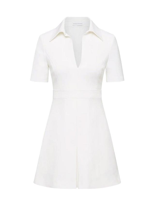 Womens Italian Milano Pleat Mini Shirtdress Product Image