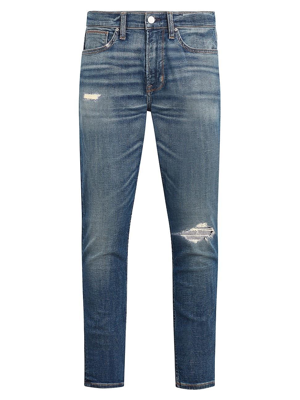 Mens Zack Distressed Skinny Jeans Product Image