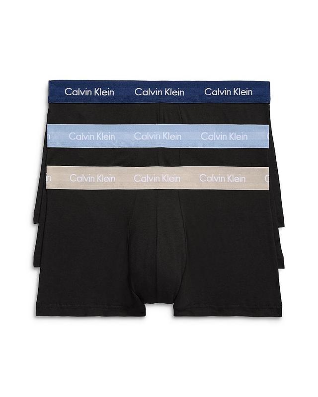 Calvin Klein Cotton Stretch Moisture Wicking Low Rise Trunks, Pack of 3 Product Image