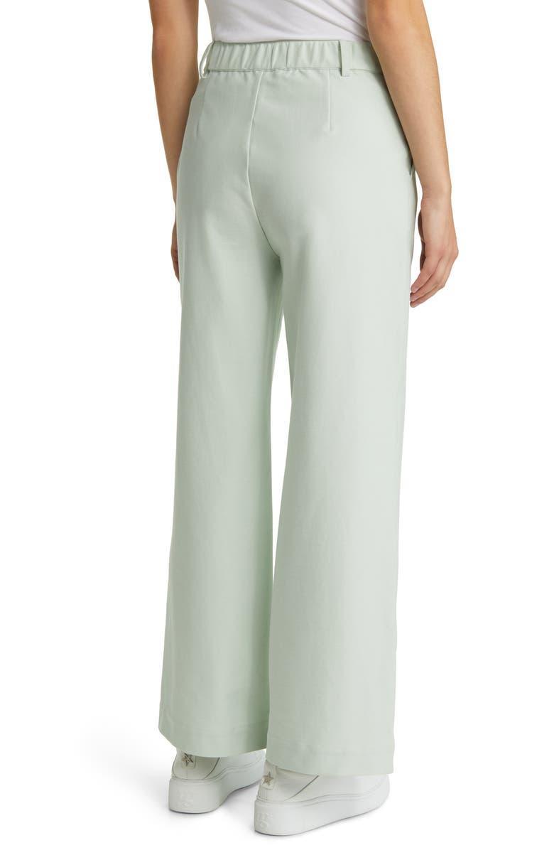 Max Mara Vasaio Wide Leg Pants in Green Pastel Product Image