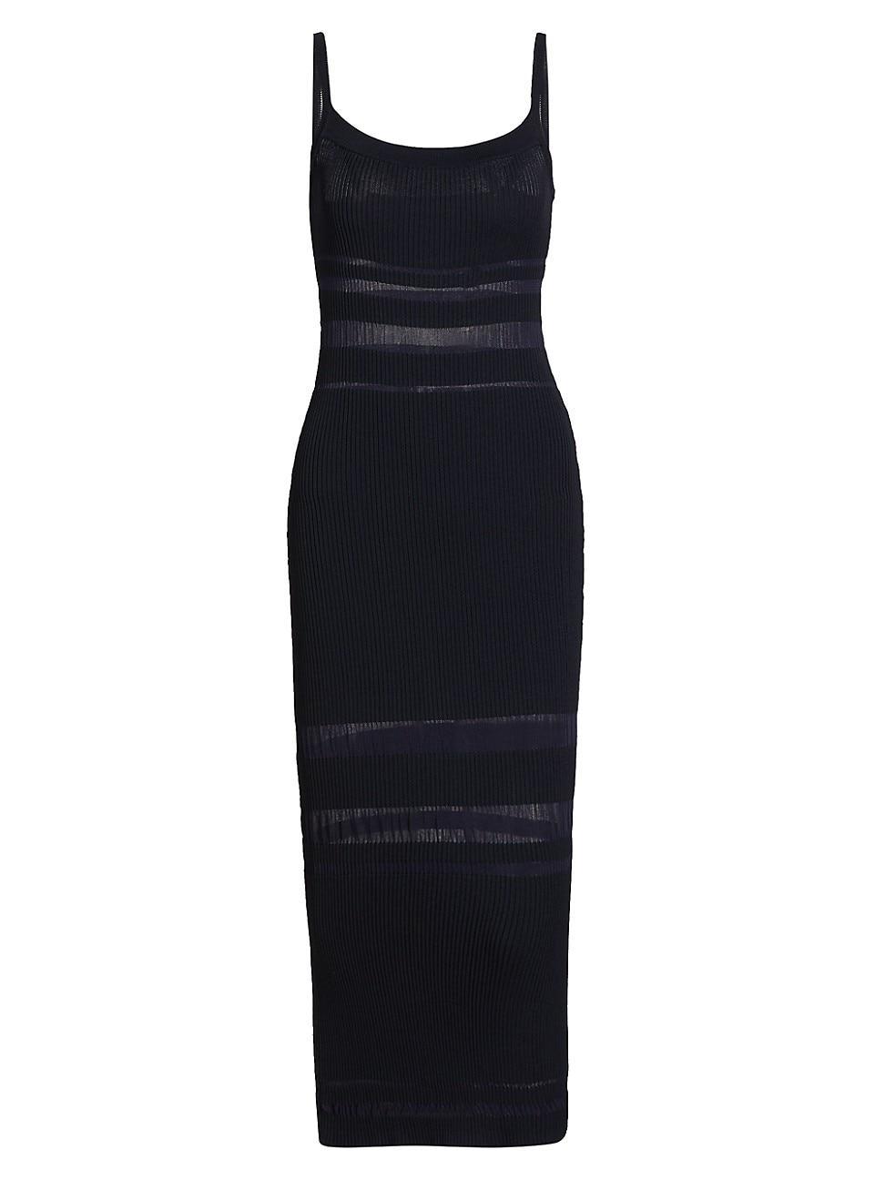 Womens Shiann Rib-Knit Sleeveless Midi-Dress Product Image