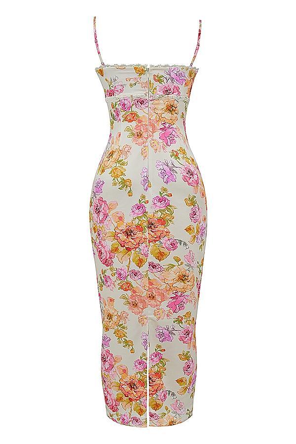 Josefina Ivory Floral Maxi Dress Product Image