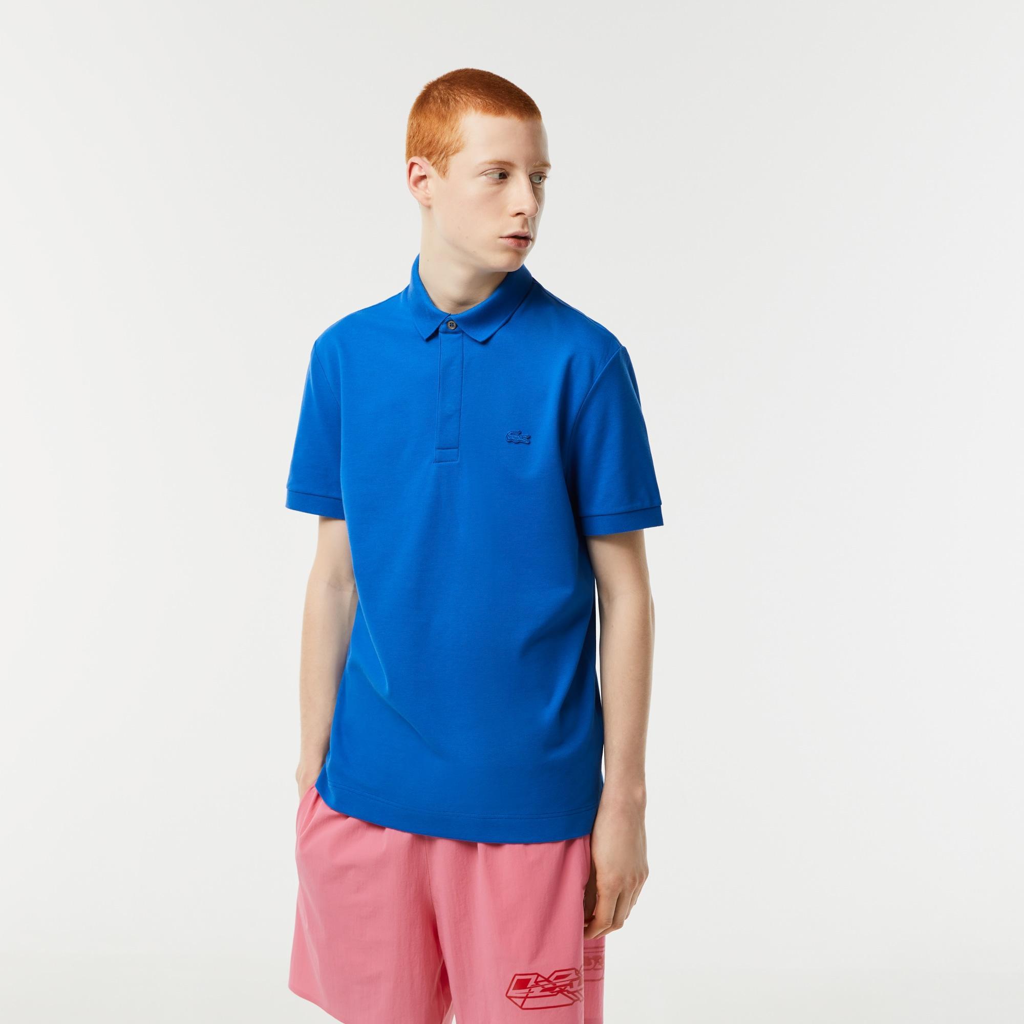 Regular Fit Paris Stretch Piqué Polo Shirt Product Image