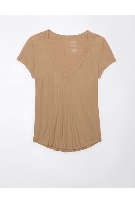 AE Soft Sexy Short-Sleeve V-Neck Tee Womens Product Image