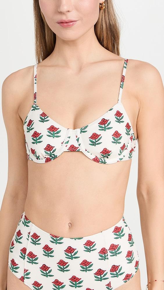 RHODE Divya Bikini Top | Shopbop Product Image