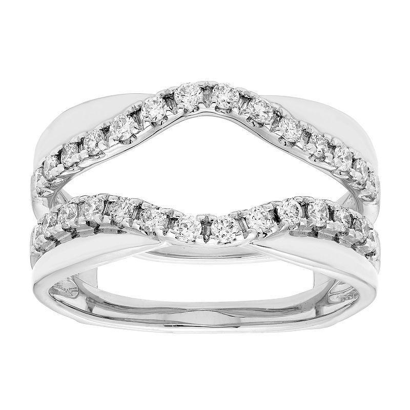 14k Gold 1/2 Carat T.W. Certified Diamond Enhancer Wedding Ring, Womens, Size: 7, White Product Image