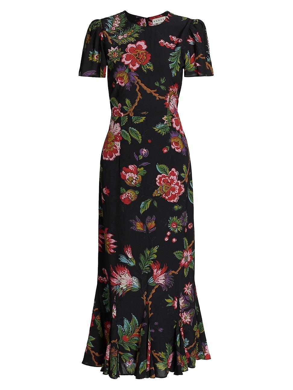 Womens Ink Fleur Grande Lulani Maxi Dress Product Image