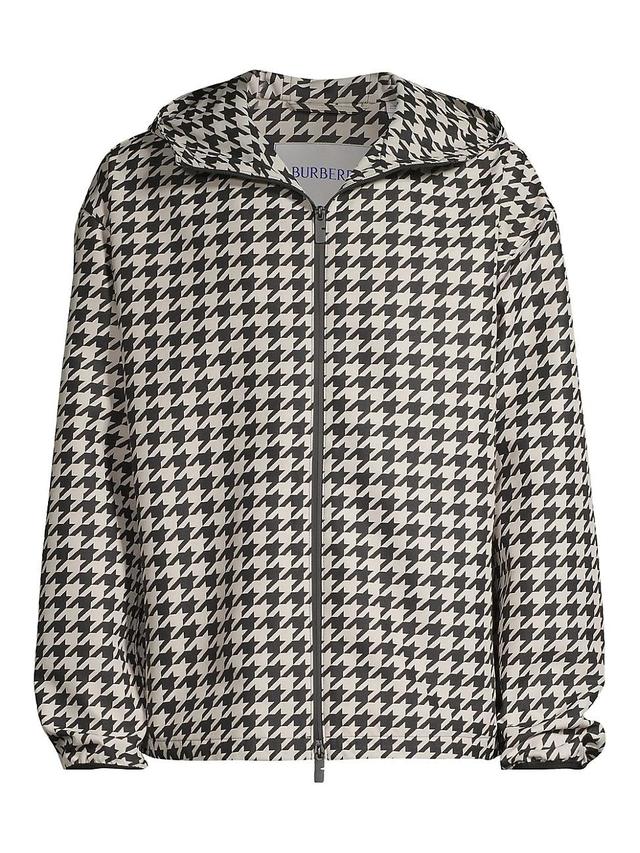 Mens Houndstooth Hooded Jacket Product Image