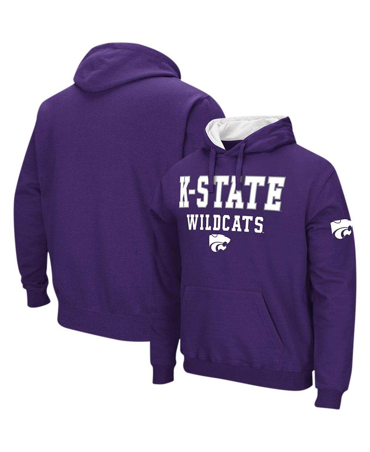 Mens Colosseum Purple Kansas State Wildcats Sunrise Pullover Hoodie Product Image