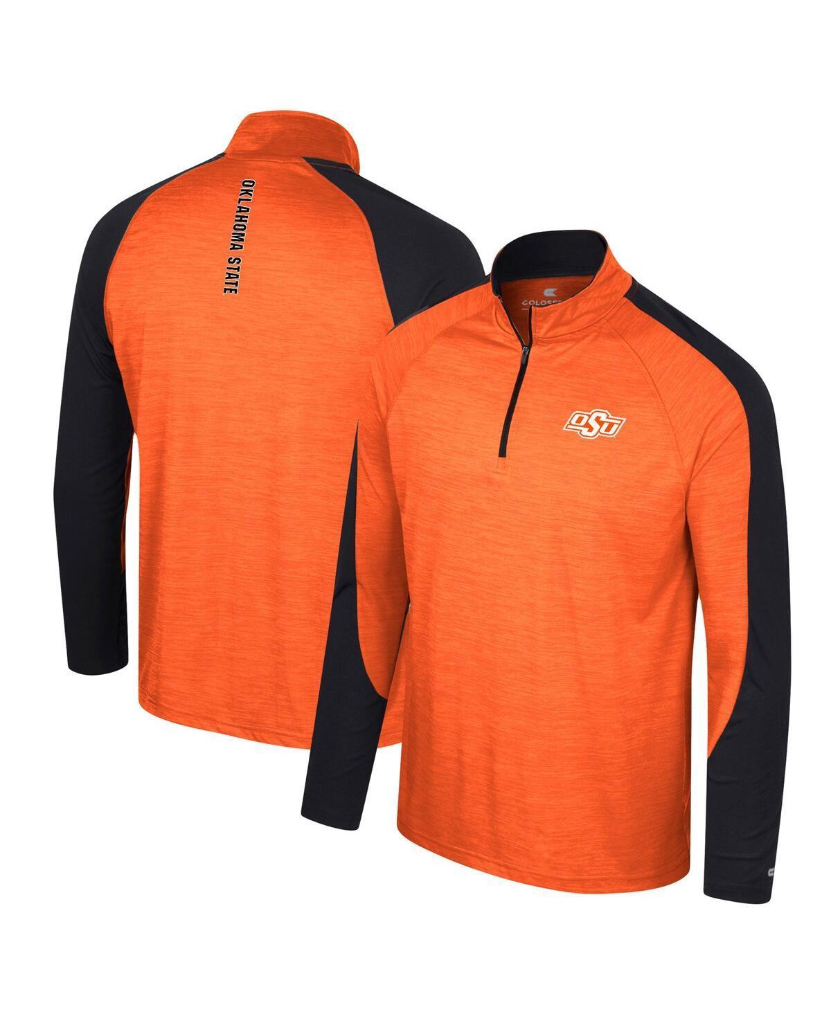 Colosseum Mens Orange Oklahoma State Cowboys Langmore Raglan Quarter-Zip Top Product Image