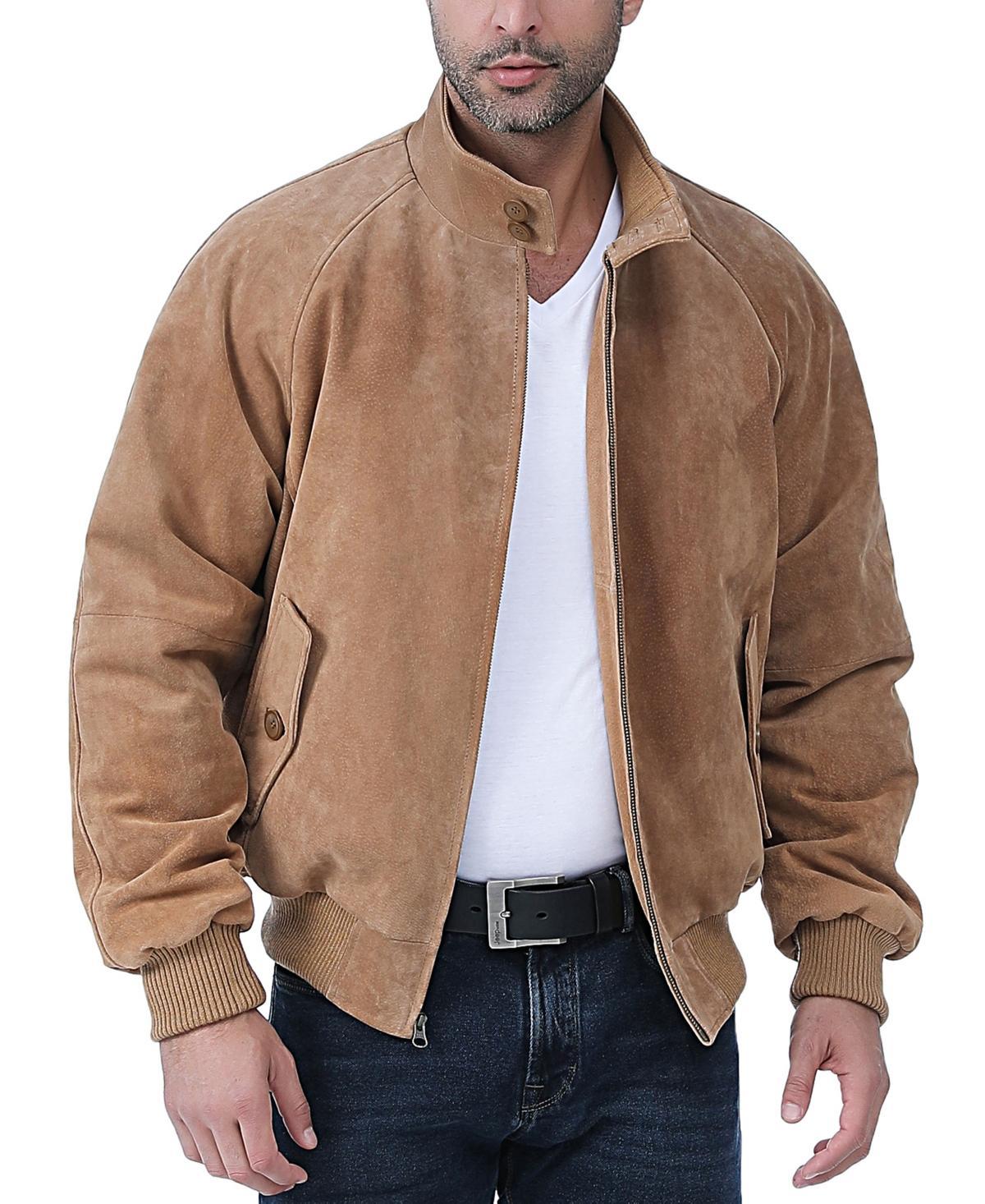 Landing Leathers Men Wwii Suede Leather Bomber Jacket Product Image