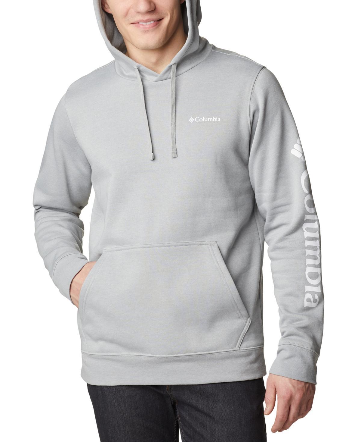 Mens Columbia Trek Fleece Hoodie Blue Product Image