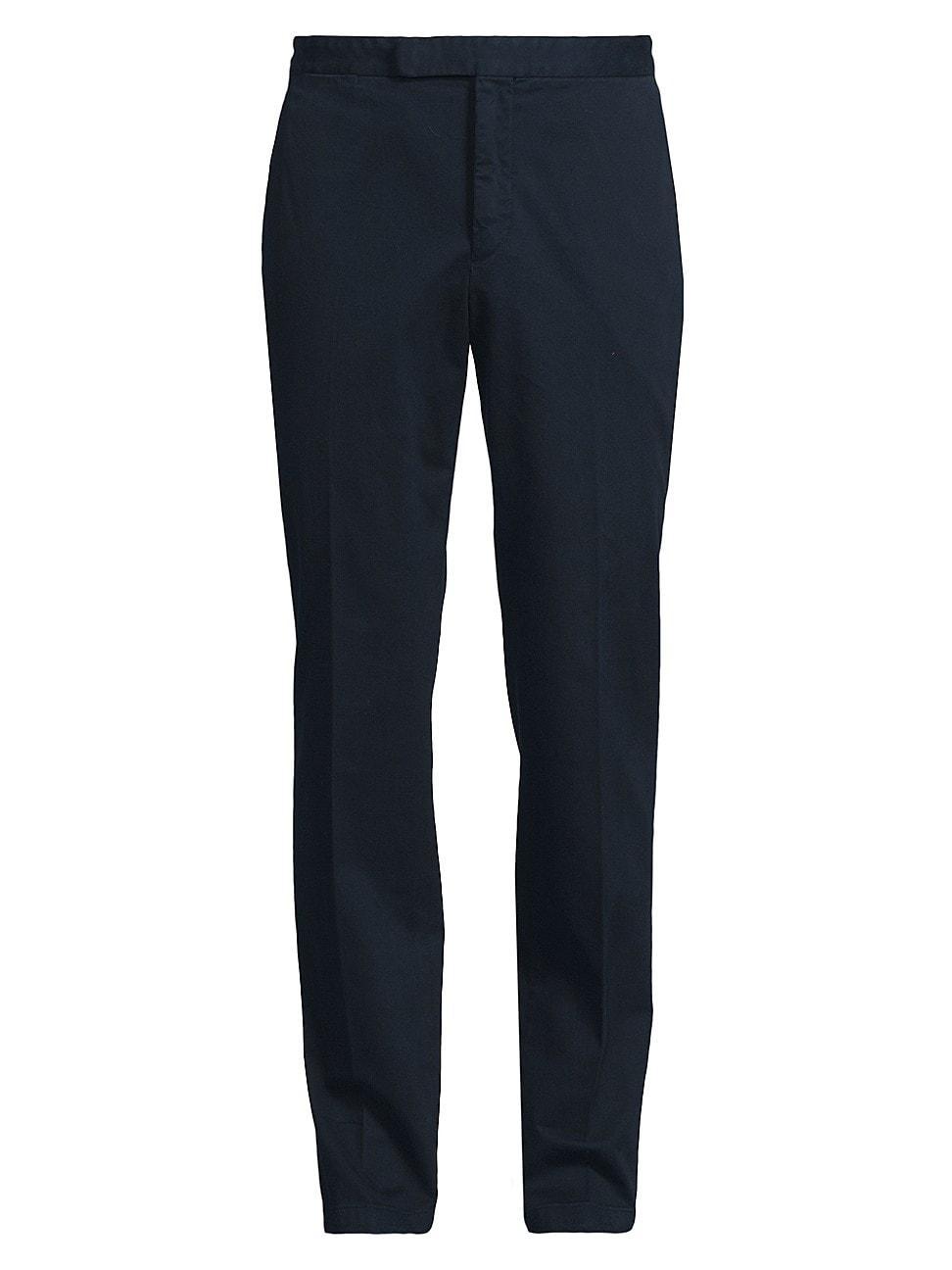 Mens Pleated Garment-Dyed Trousers Product Image