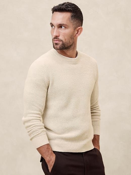 Tuck Stitch Pullover Sweater Product Image