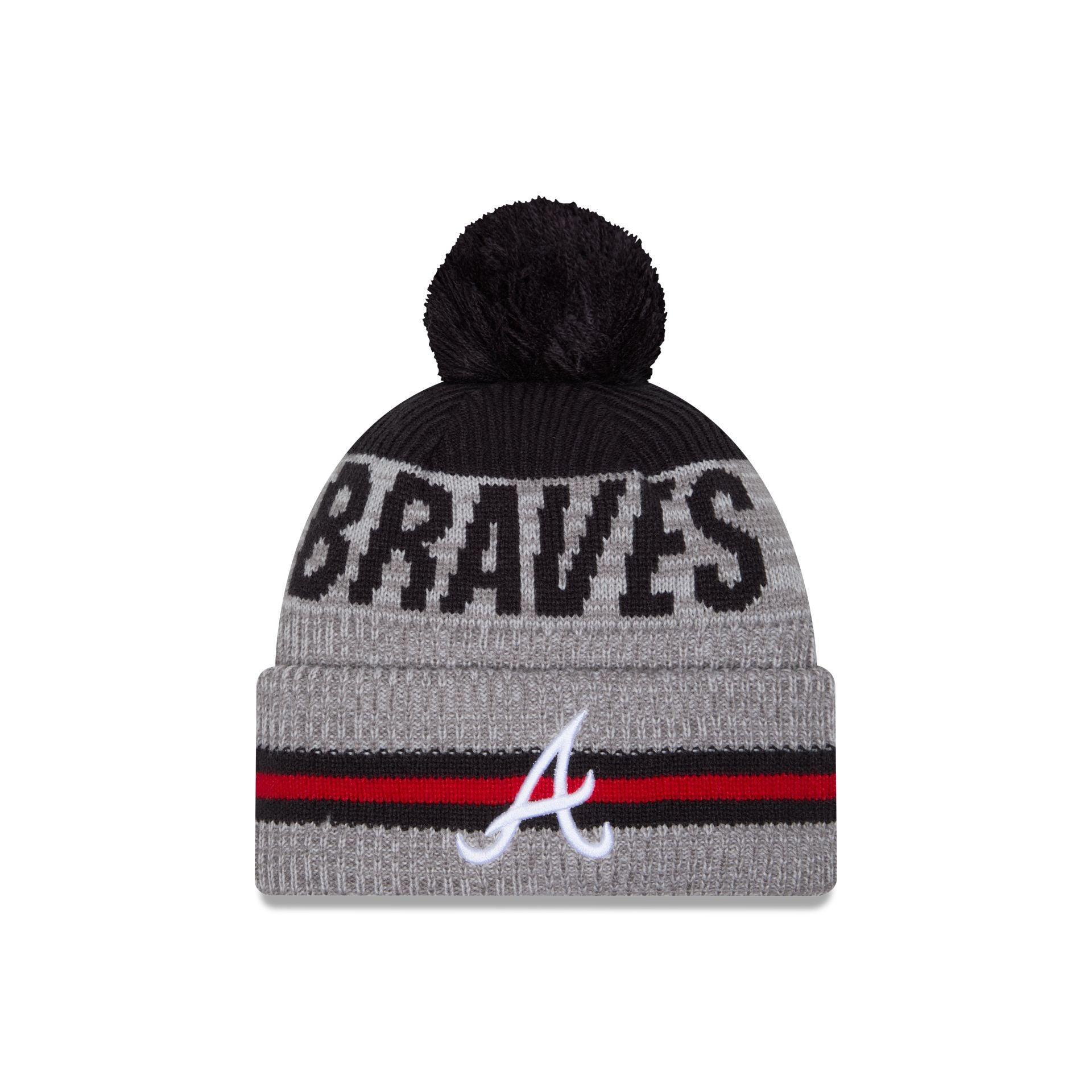 Atlanta Braves Runner Pom Knit Hat Male Product Image