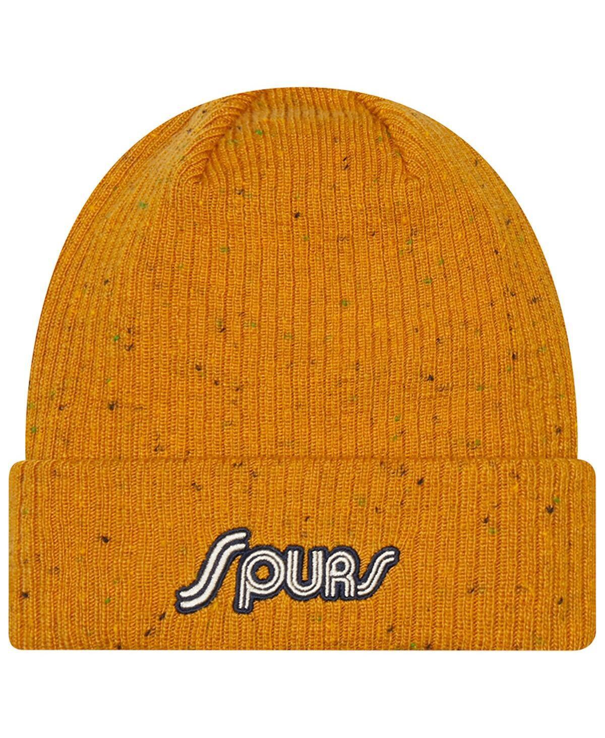 Mens New Era Orange Tottenham Hotspur Retro Cuffed Knit Hat Product Image