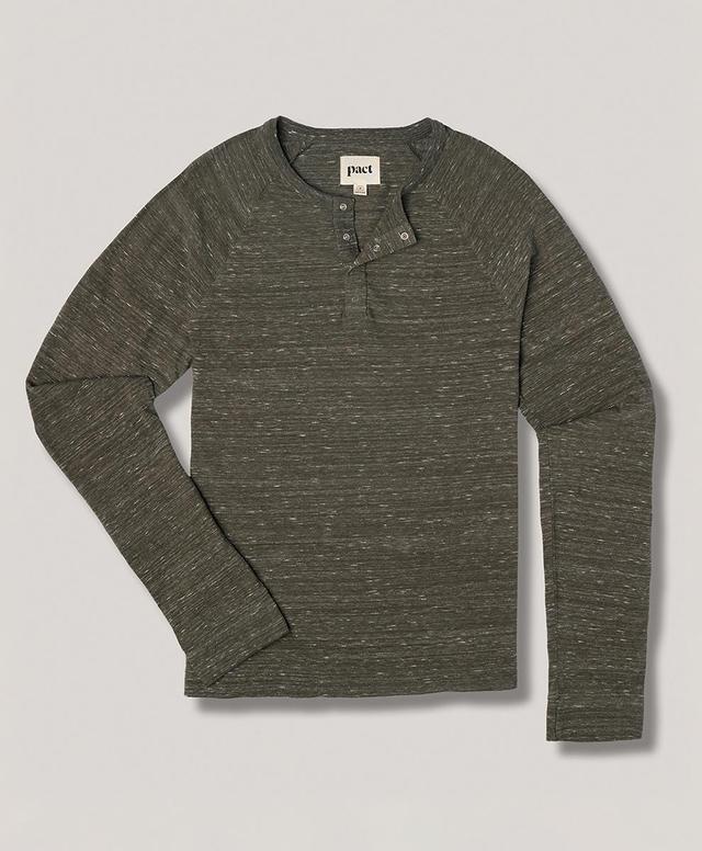 Organic Cotton The Mix Long Sleeve Henley Tee Product Image