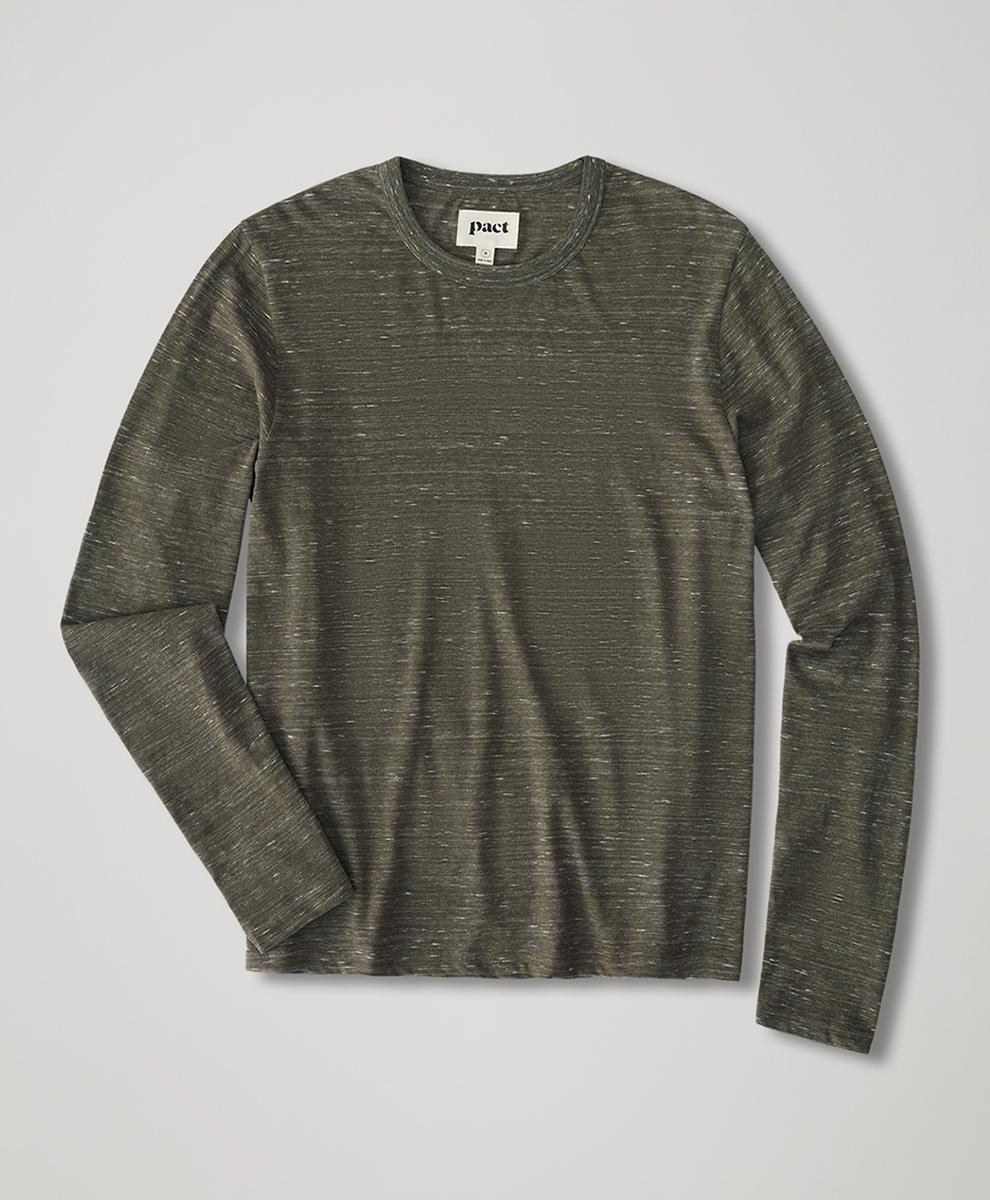 Organic Cotton The Mix Long Sleeve Crew Tee Product Image