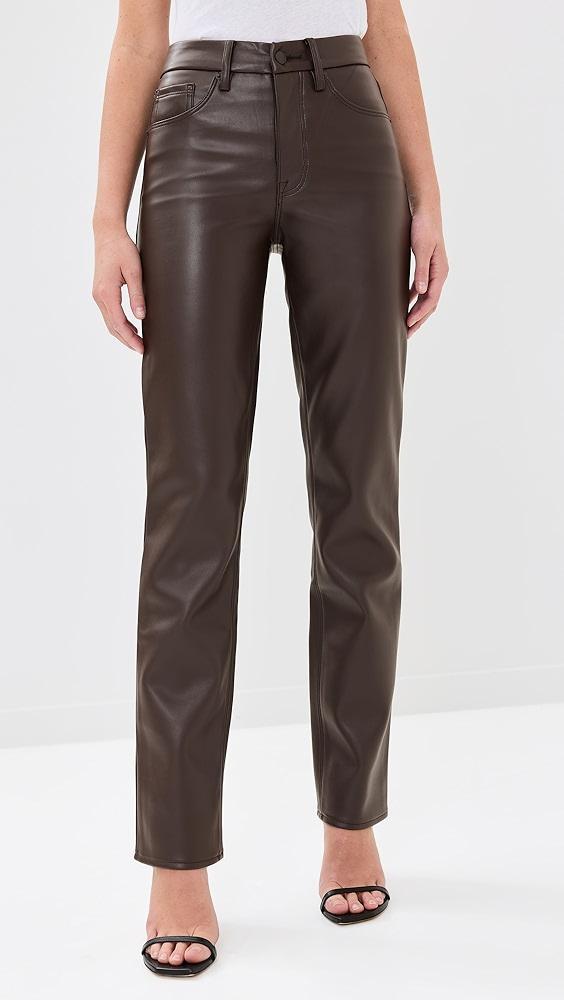 Good American Better Than Leather Good Icon Pants | Shopbop Product Image