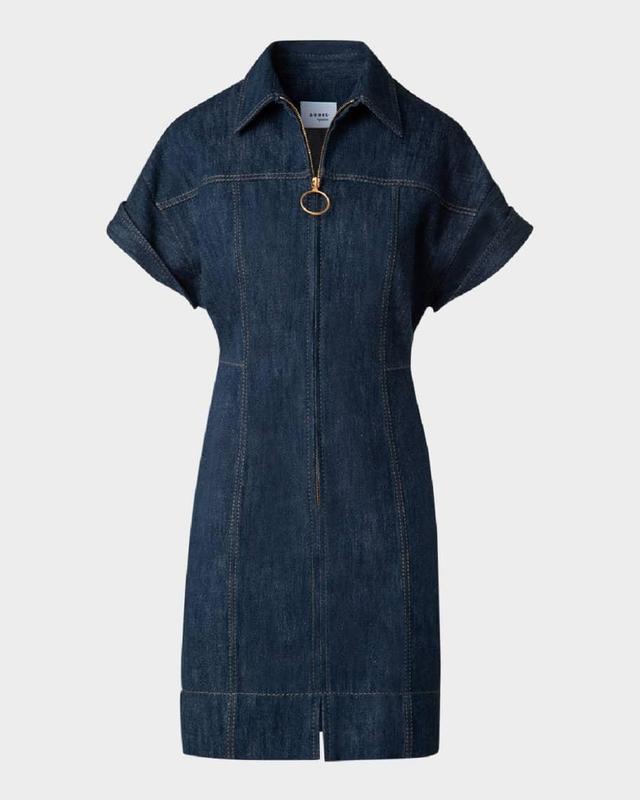 Mini Cotton Wool Denim Dress Product Image