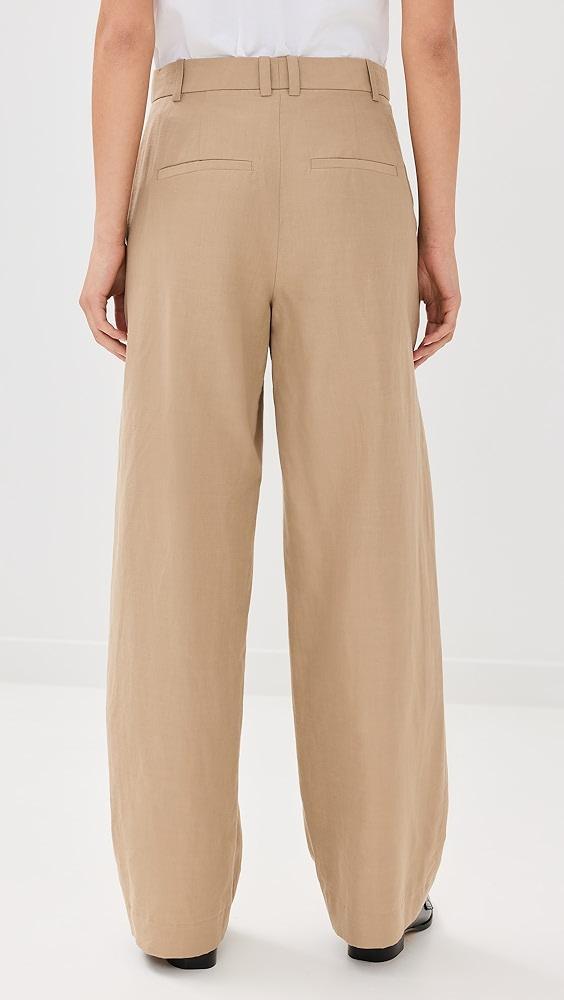 Vince High Waisted Casual Tailored Wide Leg Pants | Shopbop Product Image