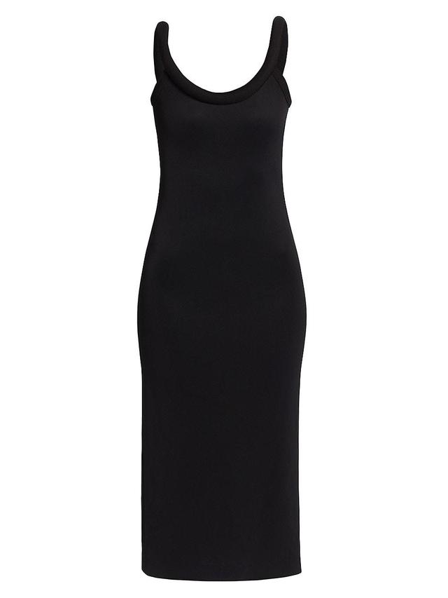 Womens Sleeveless Cord Midi-Dress Product Image